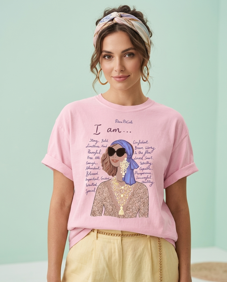 I Am Affirmations T-Shirt | Manifestation &amp; Positive Mindset Women’s Tee