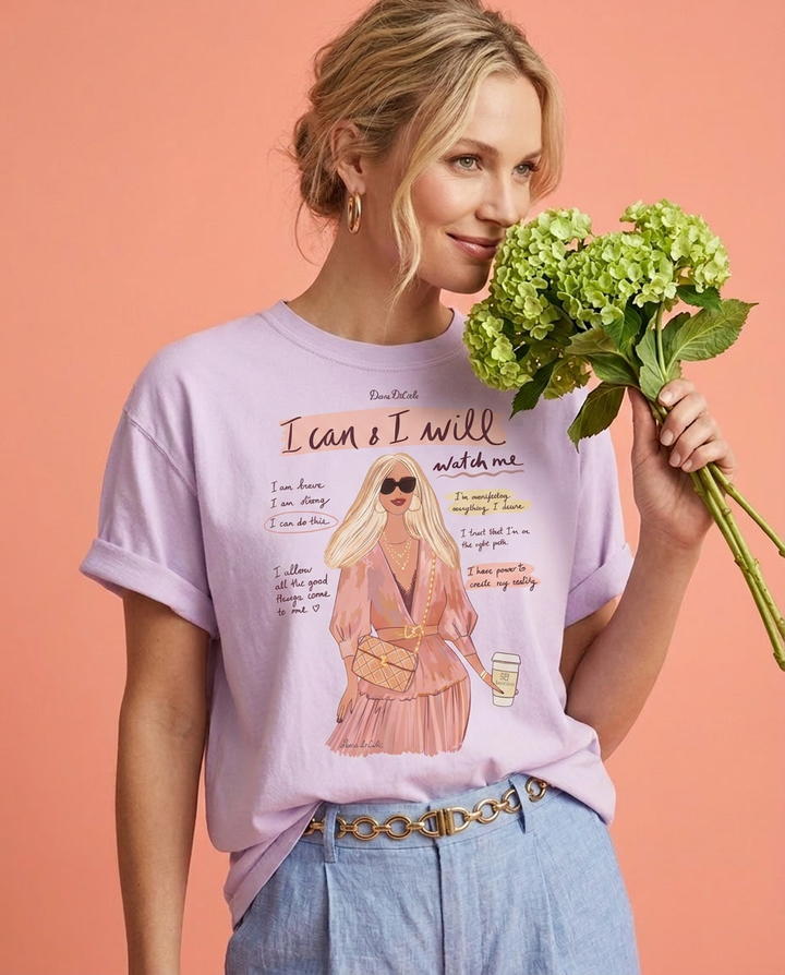 I Can And I Will T-Shirt | Daily Motivation &amp; Goal Getter Women’s Tee