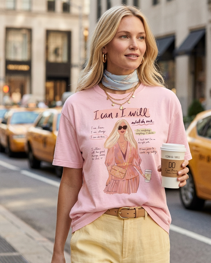 I Can And I Will T-Shirt | Daily Motivation &amp; Goal Getter Women’s Tee