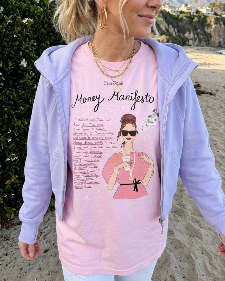 Money Manifesto T-Shirt | Wealth Affirmations &amp; Abundance Women’s Tee