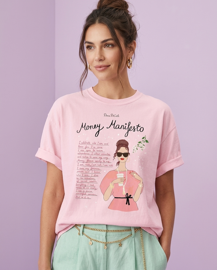 Money Manifesto T-Shirt | Wealth Affirmations &amp; Abundance Women’s Tee