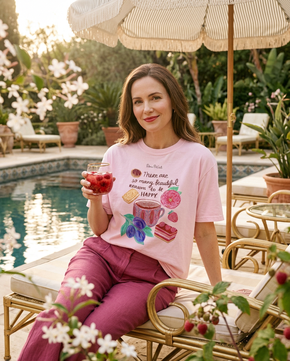 Hot Chocolate &amp; Roses Happiness Reminder Tee